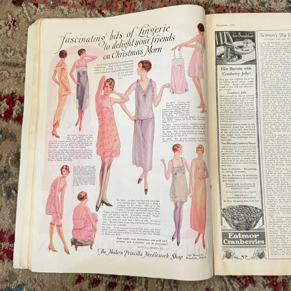 1925 Modern Priscilla November  Cover Charles A. MacLellan Fashion Needlework